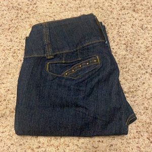 High waisted skinny jeans